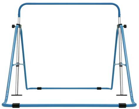 ROGONPDK Gymnastik Turnreck Kinder Gymnastics Bar, Kinder Gymnastik Turnreck Höhenverstellbare Turnstangen Reckstange, Horizontale Stange Faltbar Turntrainingsgeräte