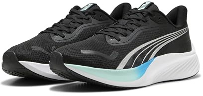 Puma Zapatillas de Correr Unisex Pounce Lite, Puma Black Mint Melt Speed Blue, 42.5 EU