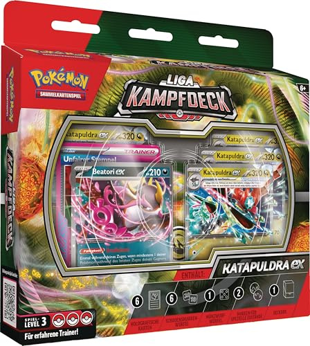 Pokémon-Sammelkartenspiel: Liga-Kampfdeck Katapuldra-ex (1 sofort spielbares Deck mit 60 Karten, darunter Katapuldra-ex & Beatori-ex)