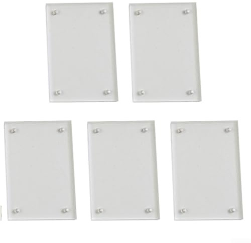 5-pack genomskinlig akryl fotoram set med 0,2 cm tjocka paneler för att visa bilder, konst och certifikat i hem- eller kontorsinredning (10,2 x 15,2 cm)