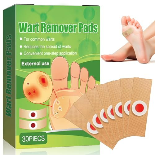Wart Remover, 30pcs Verruca Treatment, Plantar Wart Remover for Hands