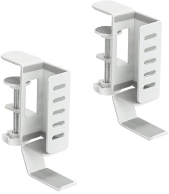 Ammboco Soporte vertical para computadora portátil, sin taladro, soporte de escritorio para laptop, soporte colgante para computadora lateral, abrazadera en el escritorio, color