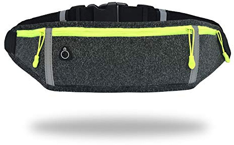 GORWRICH Running Belt Waterproof Phone Holder Waist Pack (Grey)
