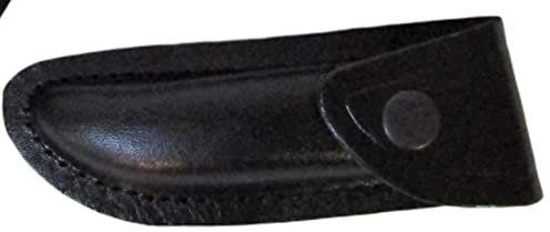 Etui pour Couteau Noir 12cm Croute de Cuir