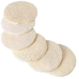Esponja de lufa natural, 50 unidades, exfoliante facial y corporal