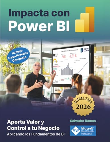 Impacta con Power BI: Aporta Valor y Control a tu Negocio aplicando los fundamentos de BI (incluye caso práctico completo). Transforma tus datos en información valiosa y presentaciones impactantes.
