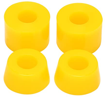 Huhudyy 4pcs Skateboard Bushings Props feed tube 90A, yellow