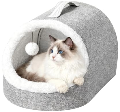 Cesti Per Gatti Interni | E Tenda Materasso Spessore E Caldo,Cesto Per Gatti Interni - Forniture Per Lenire I Viaggi All'aperto In Inverno