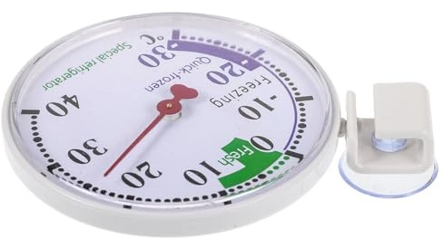 SAFIGLE Termómetro para Congelador y Refrigerador de Plástico Indicador de Temperatura Doble Función para Refrigeración Doméstica Control Preciso para Conservación de Alimentos