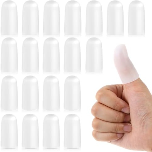 Bangbobi 30 st fingerskydd i silikon, 1,6 x 4 cm, gelfingertopp