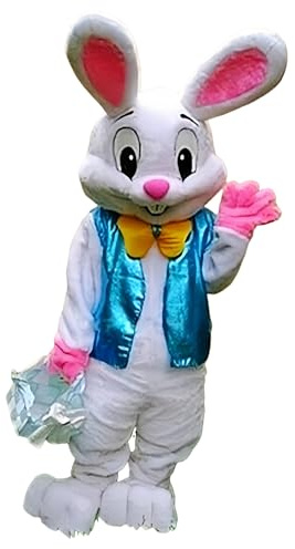 To.beone Plush Easter Bunny Adult Costume Rabbit Halloween Mascot Costume