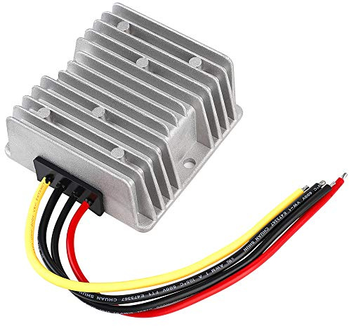 HOMELYLIFE DC Voltage Reducer DC 8V-40V to 12V 6A 72W Converter Automatic Buck Boost Converter Step Down Up Regulator Waterproof Module Transformer for Golf Cart Club Car