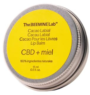 The Beemine Lab – Feuchtigkeitsspendender Lippenbalsam 15 ml – Cannabidiol, Hanföl, Bienenwachs – 99% natürliche Inhaltsstoffe – Spendet Feuchtigkeit und macht die Lippen geschmeidig