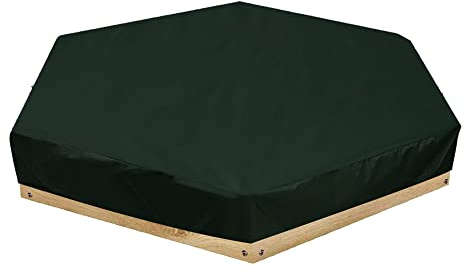 Sandkastenabdeckung für den Außenbereich, sechseckig, strapazierfähig, wasserdicht, Ersatzabdeckung für 231,1 x 200,7 x 22,9 cm sechseckige Sandkasten