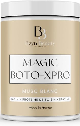 Beyn Beauty® Magic Boto-xpro Haarpflege I Haar-Boto-xpro Pflege für geschädigtes Haar – spendet Feuchtigkeit, repariert und stärkt das Haar Keratin – Made in France (Weißer Moschus)