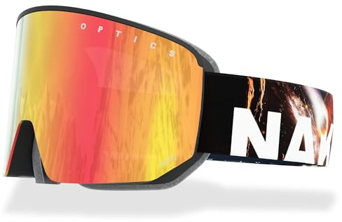 NAKED Optics The Nova - Gafas de esquí para hombre, gafas de esquí para mujer, gafas de snowboard (NOVA SpaceBears, sin lente en caso de mal tiempo)