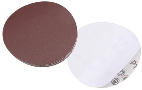CoCud PSA Sanding Discs, 5 Inch Dia 150 Grits, Self Adhesive Sticky-Back Sandpaper - (Applications: for Woodworking Metal Finishing), 10-Pieces