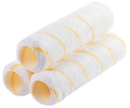 Bates- Paint Roller Covers, 9 x 3/8, 3 Pack, Yellow Stripes, Covers for Paint Rollers 9 Inch, 9 Inch Paint Roller Covers, Paint Roller Cover, Paint Roller Covers 9 Inch, Large Paint Roller Covers