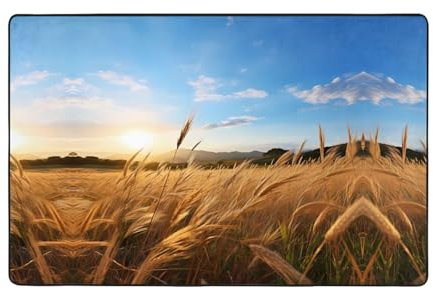 WZYWHJ Tappeti per soggiorno, tappeto runner antiscivolo per asilo nido tappeto da gioco 152,4 x 99,1 cm con immagine a canna