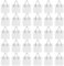 FLOWERUN Lot de 30 Crochet Autocollant pour Tableau, Crochets Muraux Adhésifs pour Cadres Photos, Accroches Solides 5kg Maximale, Installation Facile sans Outils (Petit Carré)