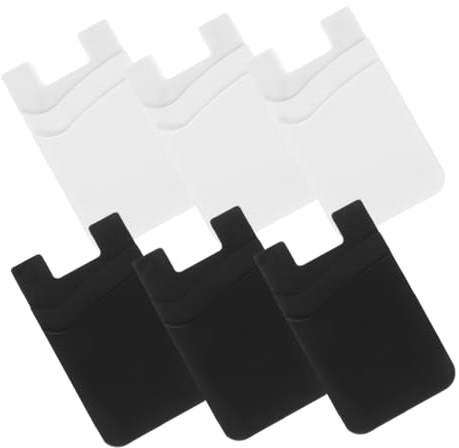 DOITOOL 6pezzi Portacarte Adesivi Per Smartphone Wallet Per Retro Telefono Per