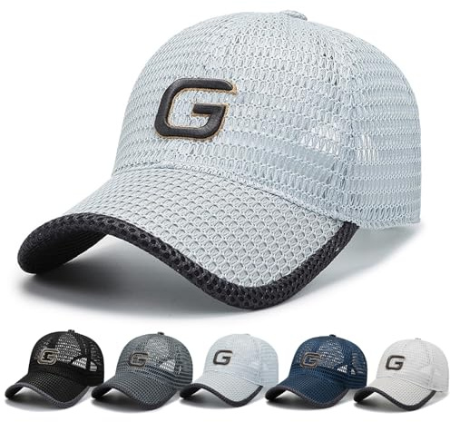 AYPOW Confezioni Cappello da Baseball Asciugatura Rapida, Traspirante Cappellino Visiera Sport Aperta, Leggero Pieghevole Berretto da Corsa Estivi Cappelli da Sole Regolabile, Uomo e Donna