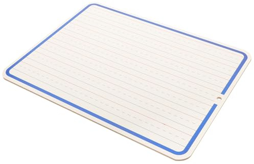 Ciieeo Tableau Blanc Effaçable à Sec Double Face 30,2x23 Cm, Petit Tableau D'apprentissage pour Garçon et Filles, Tableaux Blancs Portatifs Lignes pour Écriture, Bureau et École