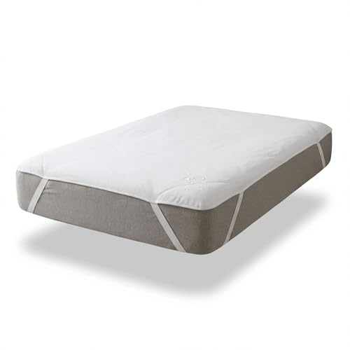Vency Matratzenschoner Wasserdicht – Baumwoll Oberseite, Atmungsaktiv & Hygienisch – rutschfest mit Eckgummis – für Matratzen bis 30 cm – 90x200 cm