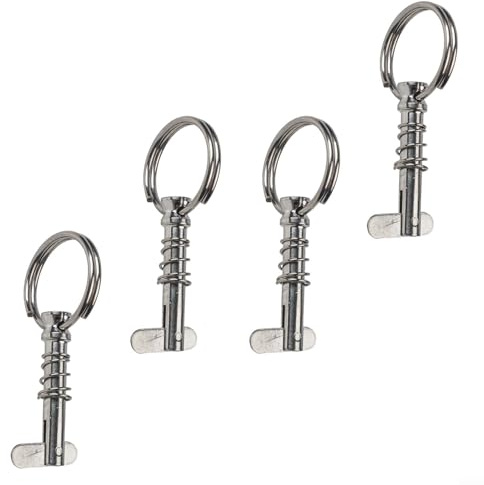 Pasadores de resorte de liberación rápida de acero inoxidable con anillos de tracción de banda para uso marino, diseño seguro y resistente a la corrosión