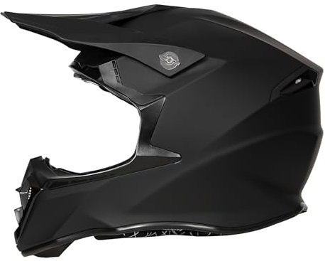Motocross Helm Schwarz, Downhill Motorradhelm Herren, ECE 22.06 Zertifizierung, Enduro Motorrad Crosshelm Fullface Helm MTB Erwachsener, Für Mountainbike Bergbuggy Sport Schutz(XL(61-62cm)