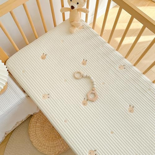 JIANINGHOME Steppung Spannbettlaken 70x140,Matratzenschoner Startseite Spannbetttücher Bettlaken