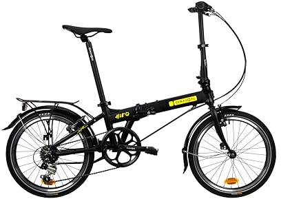 Dahon Hit Bicicleta Plegable para Adultos 20 Pulgadas, Bicicleta Urbana Ligera con 6 Velocidades, Frenos en V Plegables, Ideal para la Ciudad y Viajes
