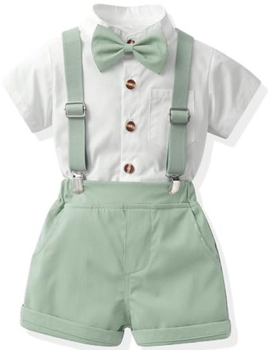 Yaopelky 250115pl Traje formal para niños pequeños Bebé-Niños (Pack de 2)