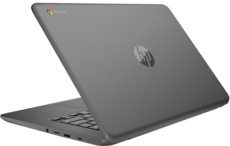 HP Chromebook 14a-ne1000sl Notebook, Intel Celeron N4500, 4GB RAM, 64GB eMMC, Display 14 HD Antiriflesso SVA, Intel UHD Graphics, ChromeOS, Grigio