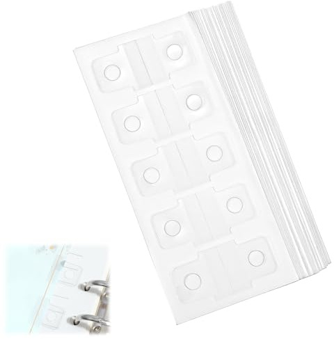 300 Pcs Hole Reinforcement Rings Clear Binder Sheet Converter Stickers Change No Punched Page to Loose-Leaf Binder Refill Insert Self-Adhesive for DIY Planner Scrapbooking Paper Photos Postcards