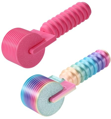 Sinbana 2pz Rulli Arte Diamante, Rullo a Mano Presa Agevole per 5D Pittura Diamantata Strumenti e Accessori Essenziale Artigianato Fai da Te Ruota Rotolante per Ricamo Strass (Rosa, Macron)