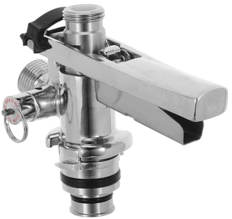 Kisangel Raccord de fût en acier inoxydable de type U, connecteur de robinet de bière pression 22 mm, accessoire pour distributeur de bière pour installation de brassage maison, raccord de ligne de