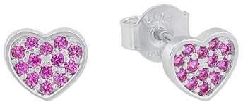 s. Oliver Ohrringe für Mädchen, Zirkonia / 925 Sterling Silber, Rhodiniert