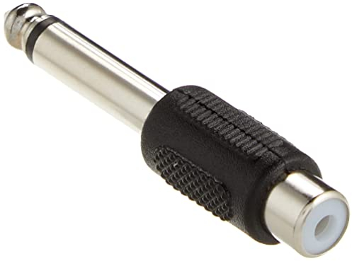 PremiumCord Adaptateur Mono mâle 6 mm 3 mm – 1 fiche RCA Femelle