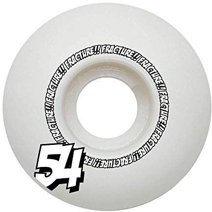 Fracture Skateboards Comic Classic Skateboard Wheels White 54mm