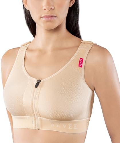 REVÉE Reggiseno Post-Operatorio per Mastoplastica, Mastopessi, Oncoplastica, Quadrantectomia, Gravidanza - Bra Elodie
