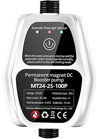 MagiDeal Household Water Booster Pump 100W Boost for Kitchen Sink Shower, White, 13.6cmx8.6cmx9.2cm