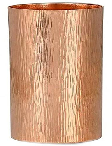 Baokuan Coppa di Rame Fatta a Mano in Bocca Larga Tazza di Rame Pura Tazza di Acqua retrò Tazza di Birra Solida Tazza di Tavolette Tavolo in Rame Accessori