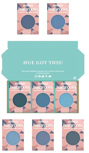 Rust-Oleum Bathroom Cabinet Paint in Satin Finish – Deep Blue Tester Box