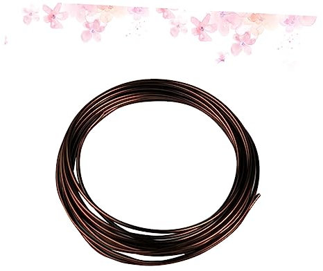 SOLUSTRE Brauner Flexibler Aluminium Basteldraht 5 Rollen 1–3mm Für Bonsai Selbstgemacht Schmuck Gartenarbeiten