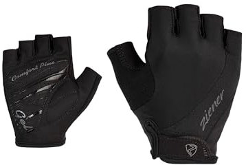 Ziener Damen CARIEN Fahrrad/Mountainbike/Radsport-Handschuhe | Kurzfinger - atmungsaktiv,dämpfend, Black, 6
