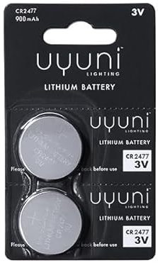 Uyuni-Beleuchtung | Ultraalkalisches, recycelbares Lithiummetall CR2477 3 V, 900 mAh – 2er-Pack