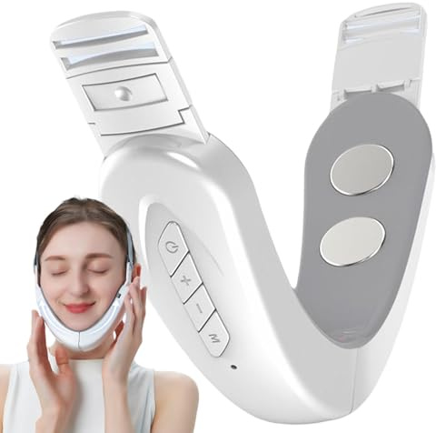 V-Face Shaper - Massaggiatore fitness, riduttore a doppio mento | Massaggiatore elettrico portatile per modellare il viso a V, cintura per lifting viso, macchina per ridurre il doppio mento, m