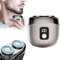 Mini Shaver,Portable Alloy Electric Shavers for Men,8000RPM High Speed Razor with Battery Indicator,Cordless Type C Rechargeable Travel Shaver,IPX7 Waterproof,360° Floating Head for Business (Gray)