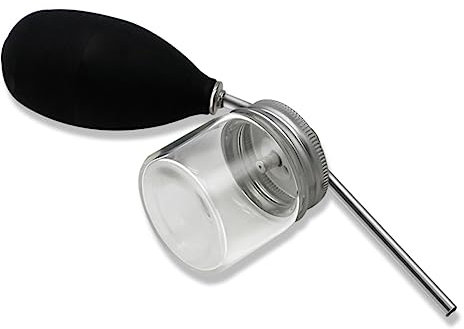 TOVINANNA 1piezas Spray Profesional Para Fibras Capilares Aplicador Ligero De Goma y Acero Inoxidable Antiestático Para Relleno De Líneas De Cabello y Cobertura Precisa